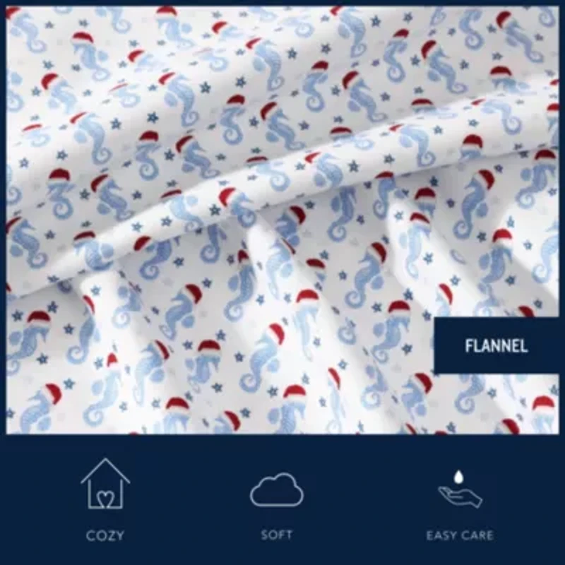 Holiday Seahorse Microfiber Sheet Set