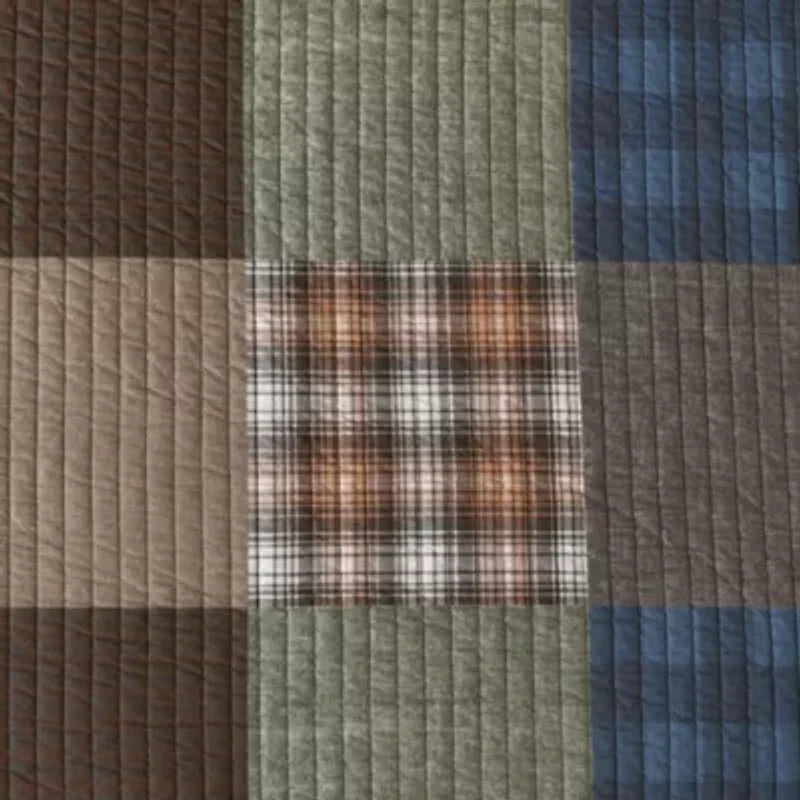Classic Patchwork Cotton Quilt-Sham Set