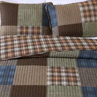Classic Patchwork Cotton Quilt-Sham Set