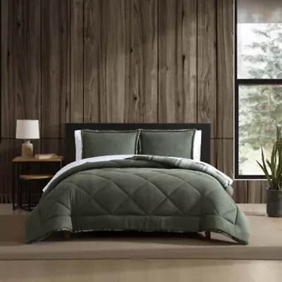 Big Lake Plaid Microfiber Comforter-Sham Set