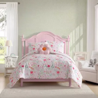 Sunshine Flowers Microfiber Comforter Sham Bonus Set