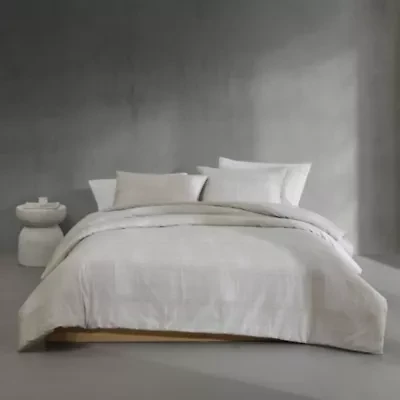 Textural Rib Cotton Comforter-Sham Set