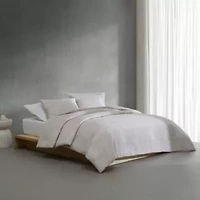 Textural Rib Cotton Comforter-Sham Set