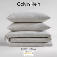 Textural Rib Cotton Comforter-Sham Set