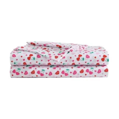 Sweet Tart Cherries Microfiber Sheet Set