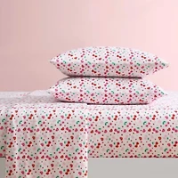 Sweet Tart Cherries Microfiber Sheet Set