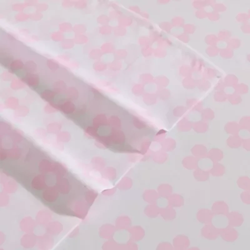 Retro Daisy Microfiber Sheet Set
