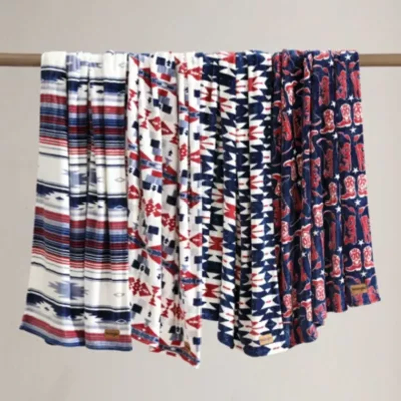 Knockin Boots Microfiber Throw Blanket