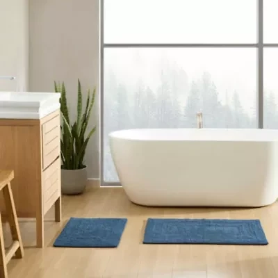 Logan Reversible Cotton Bath Rug