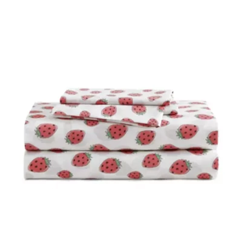 Strawberry Picnic Cotton Sheet Set