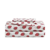 Strawberry Picnic Cotton Sheet Set