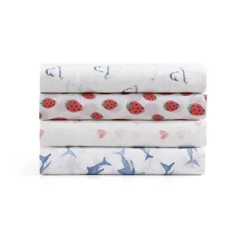 Strawberry Picnic Cotton Sheet Set