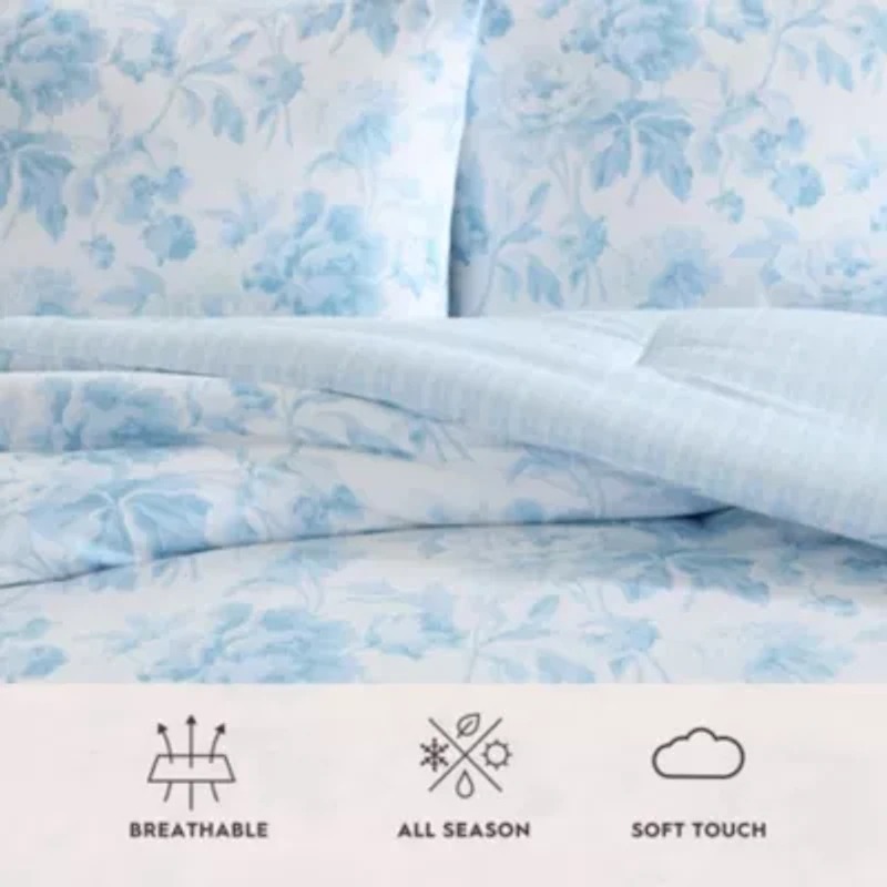 Anja Textured Toile Comforter Set