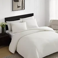 Threaded Basketweave Cotton Comforter Set
