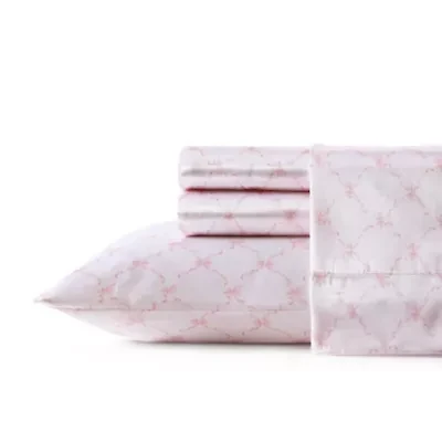 Bow Ribbon Cotton Sheet Set