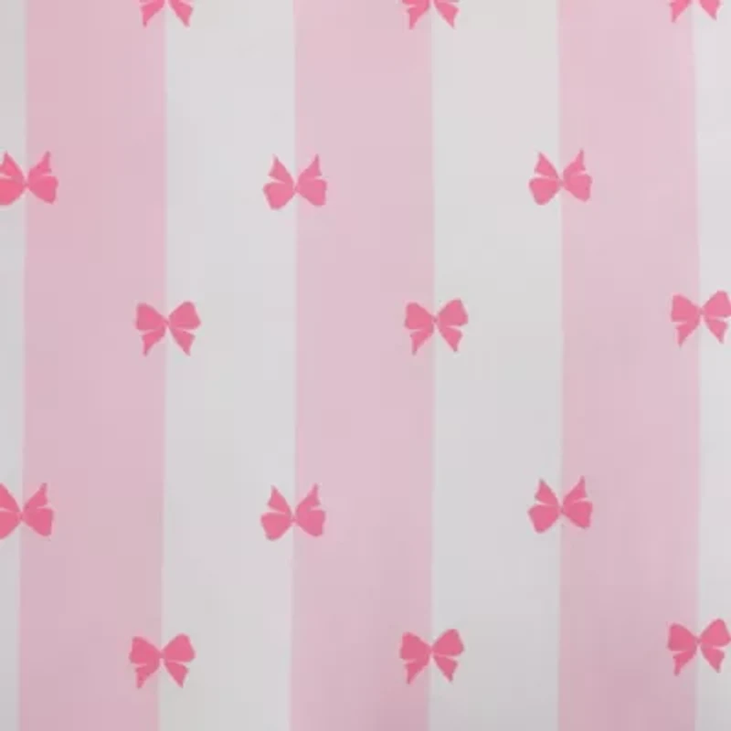 Bow Stripe Microfiber Bed Set Bonus