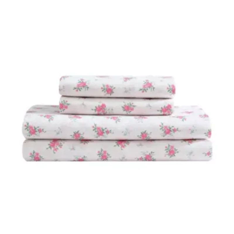 Bow Stripe Microfiber Bed Set Bonus