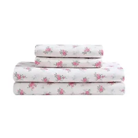 Bow Stripe Microfiber Bed Set Bonus