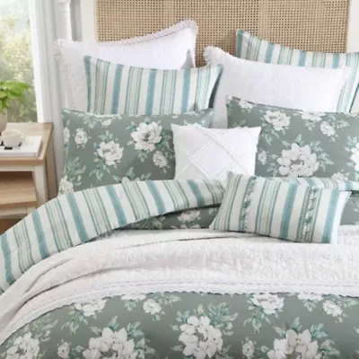 Wisley Floral Cotton Comforter Sham Bonus Set