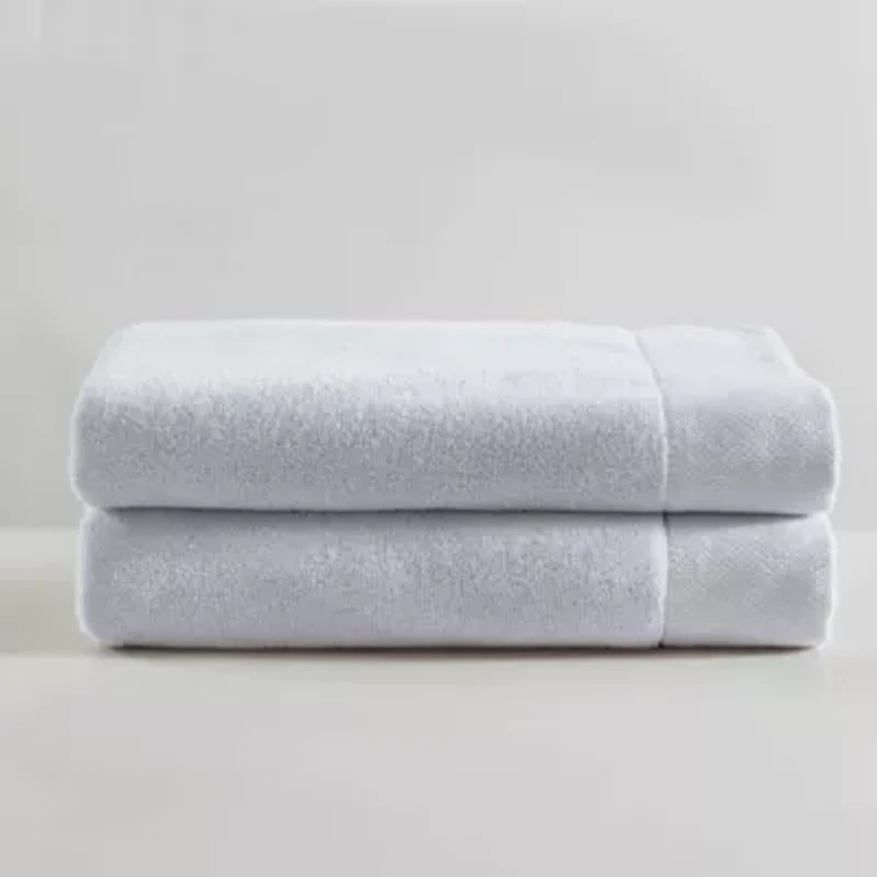 Entwine Solid Cotton 2-Piece Towel Set