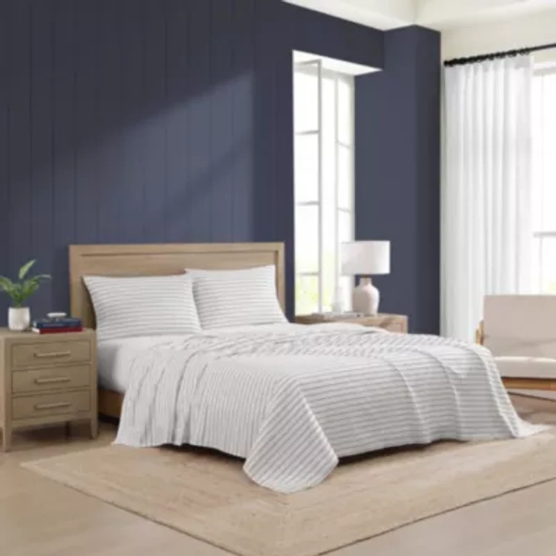 Rope Stripe Cotton Sheet Set