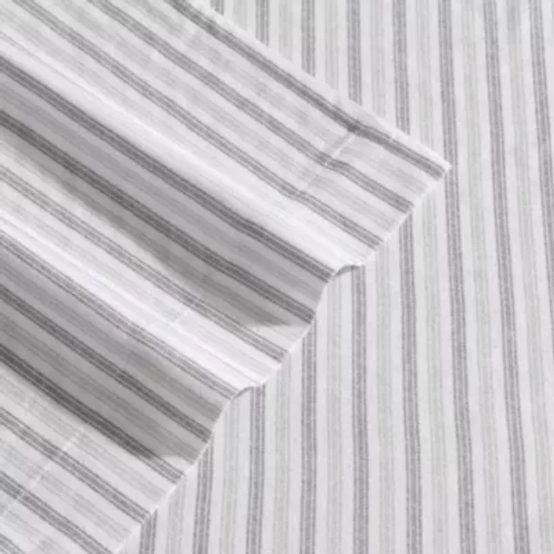 Ticking Stripe Cotton Sheet Set