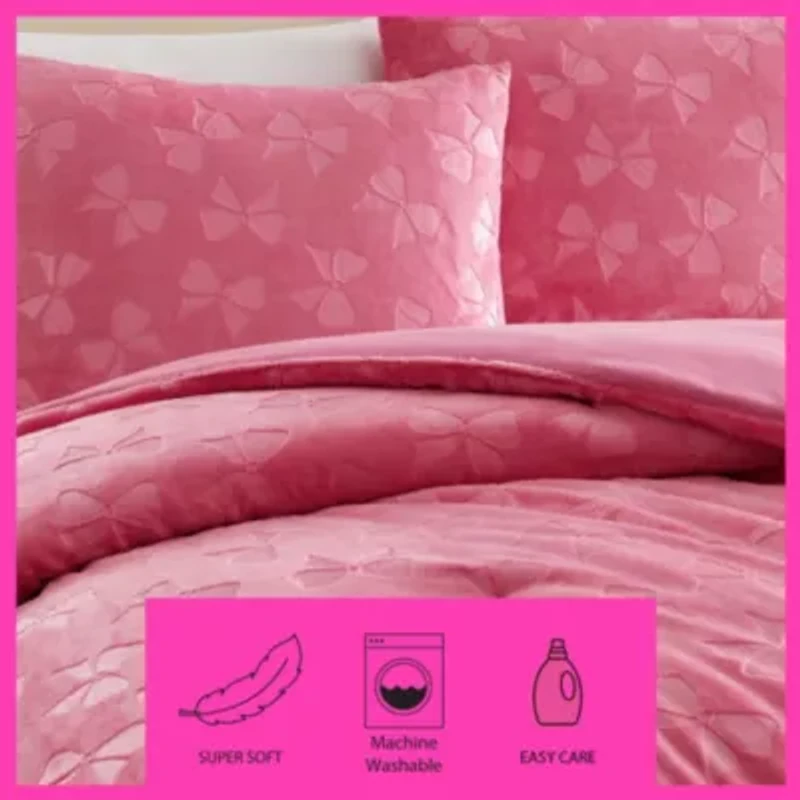 Flirty Bows Microfiber Comforter Set