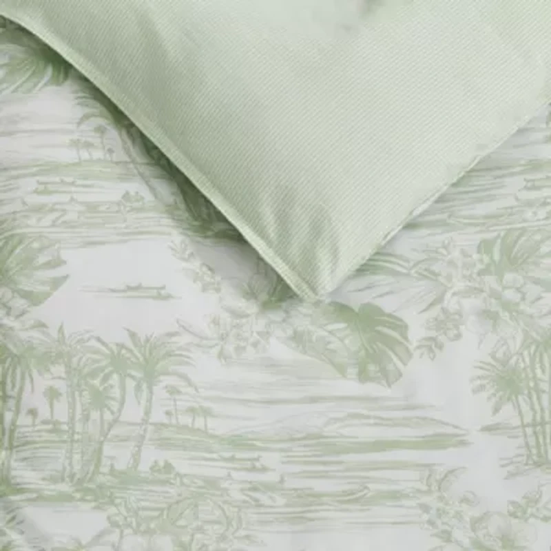 Beach Bluff Toile Cotton Comforter Set