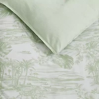 Beach Bluff Toile Cotton Comforter Set