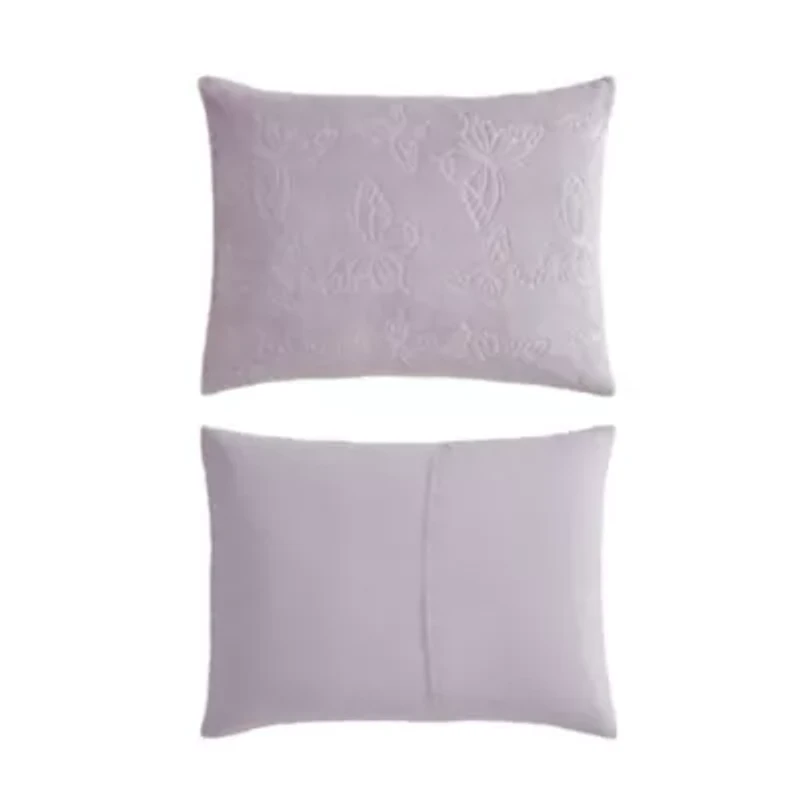 Butterfly Embossed Microfiber Comforter Set