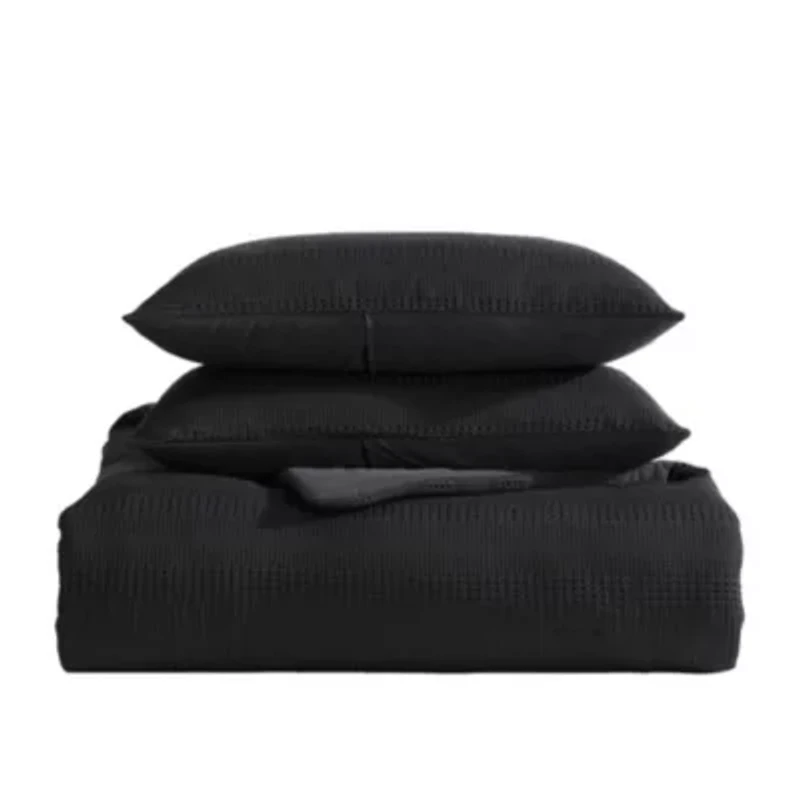 Variegated Waffle Microfiber 14-Piece Comforter Set