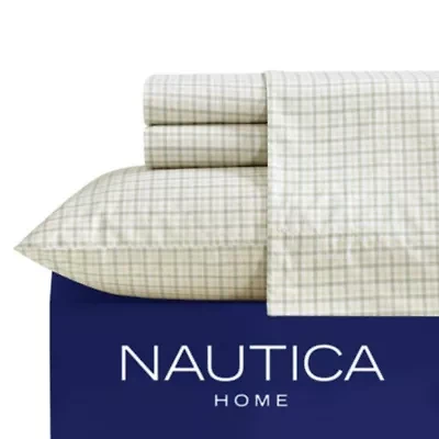 Calm Seas Gingham Cotton Sheet Set