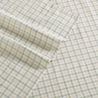 Calm Seas Gingham Cotton Sheet Set