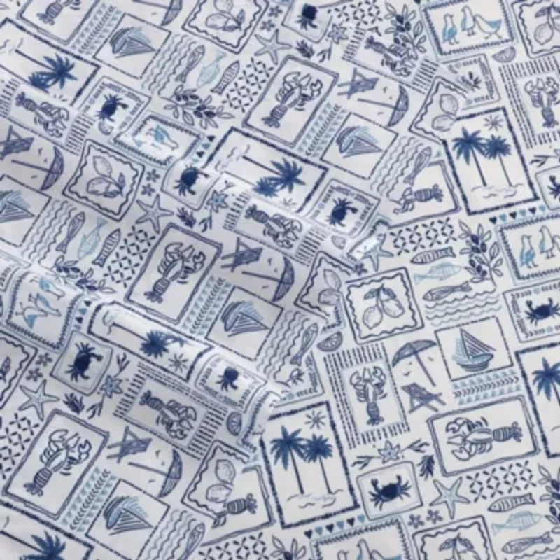 Beach Collage Microfiber Sheet Set