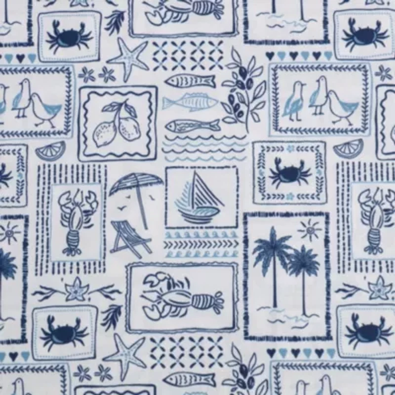Beach Collage Microfiber Sheet Set