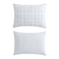 Blurred Plaid Cotton Comforter Set