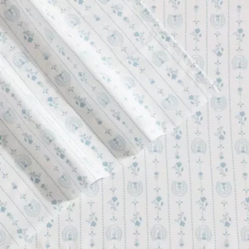 Pretty Shoe Stripe Microfiber Sheet Set