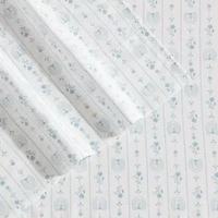 Pretty Shoe Stripe Microfiber Sheet Set