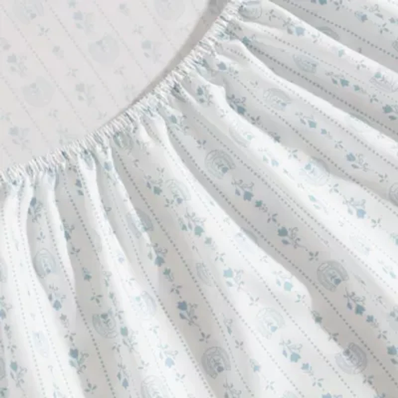 Pretty Shoe Stripe Microfiber Sheet Set