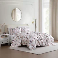 Queen Bee Floral Bouquet Microfiber Duvet Set