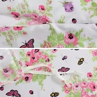 Queen Bee Floral Bouquet Microfiber Duvet Set