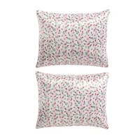 Rose Stripe Microfiber Duvet Set