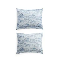 Farmhouse Toile Cotton Comforter Set