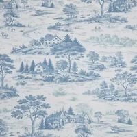 Farmhouse Toile Cotton Comforter Set