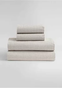 Broken Grid Cotton Sheet Set