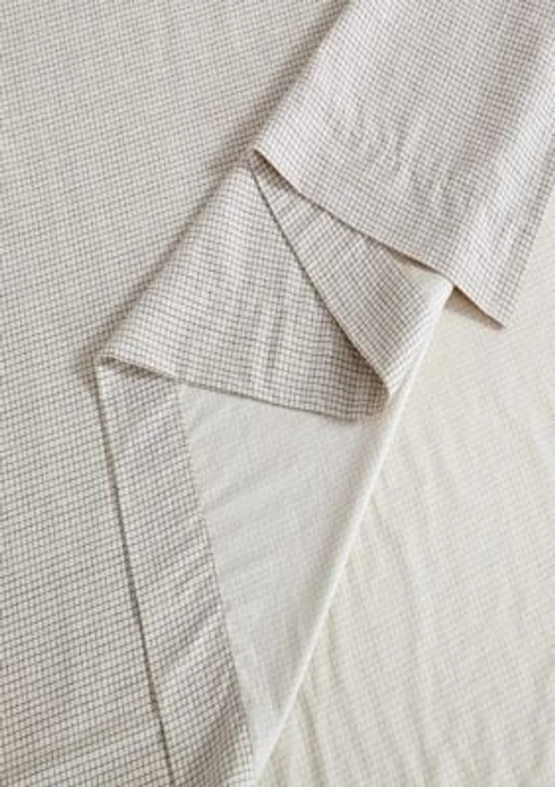 Broken Grid Cotton Sheet Set