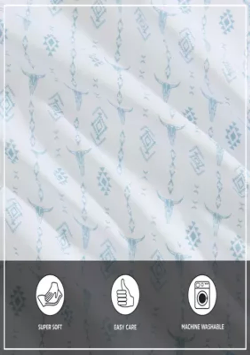 Steer Head Stripe Microfiber Sheet Set