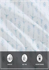 Steer Head Stripe Microfiber Sheet Set