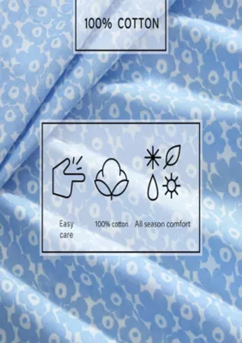 Pikkuinen Unikko Cotton Sheet Set
