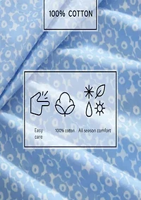 Pikkuinen Unikko Cotton Sheet Set